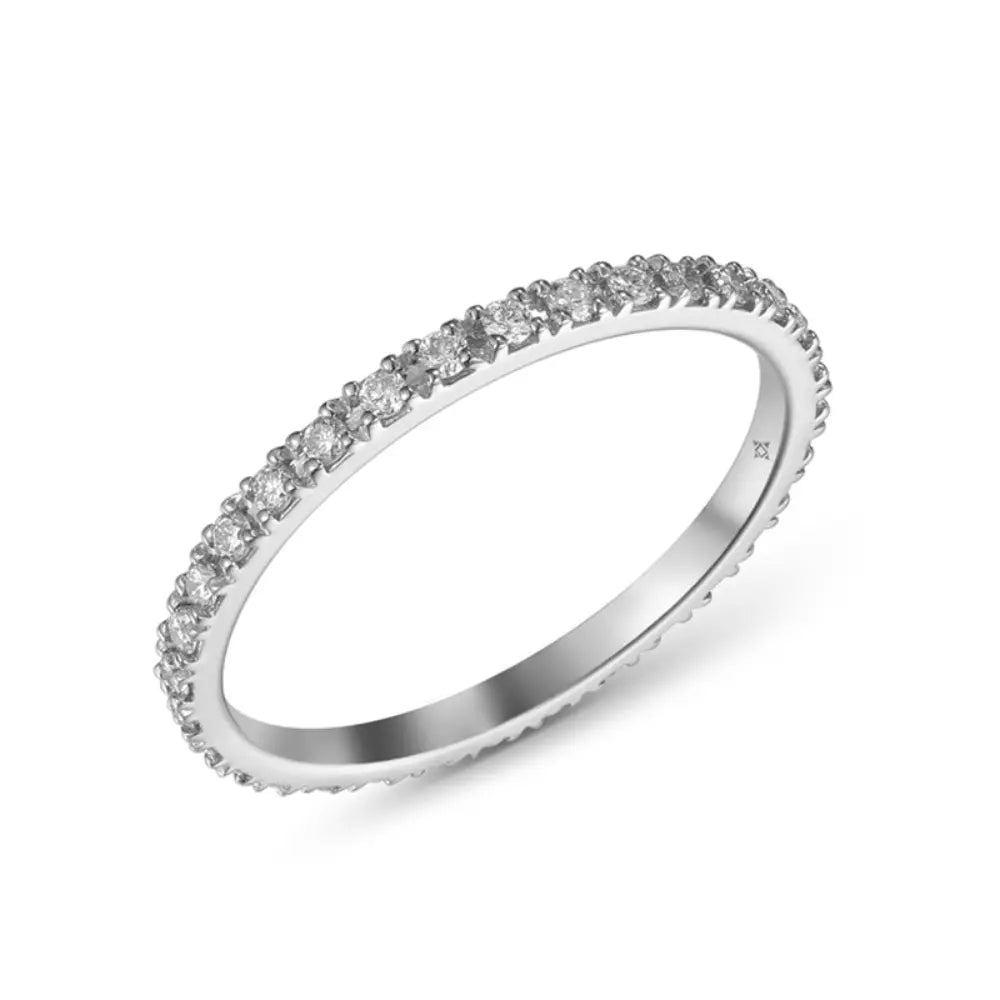 14K Chunky Diamond Eternity Band