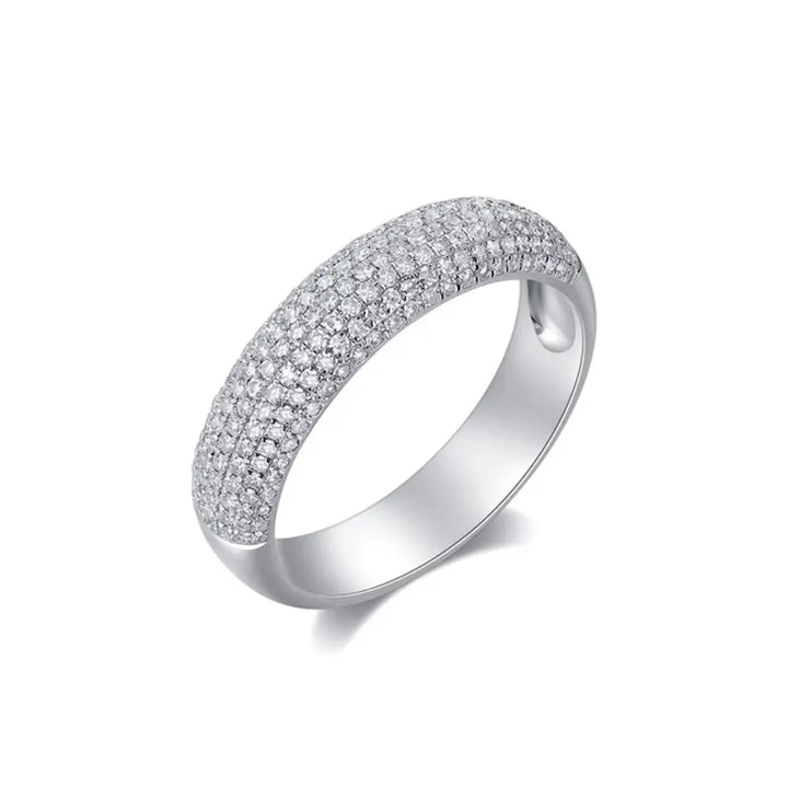 14K Pave Diamond Chunky Ring