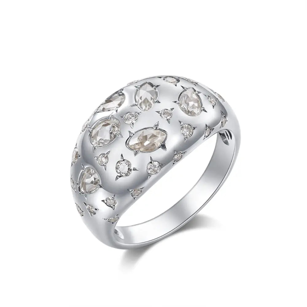 14K Rosecut Diamond Ring