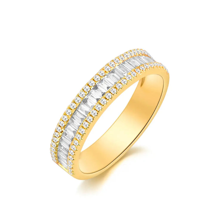 14K Baguette Diamond Band