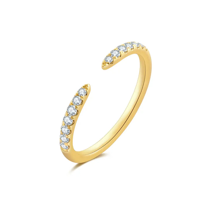 14K Diamond Open Claw Ring