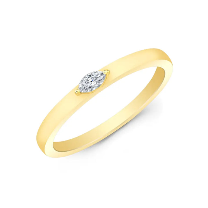 14K Marquise Diamond Ring