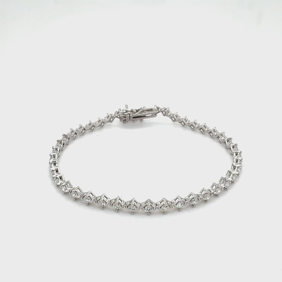 Diamond Tennis Bracelet, Star-Set (2 1/4CT)