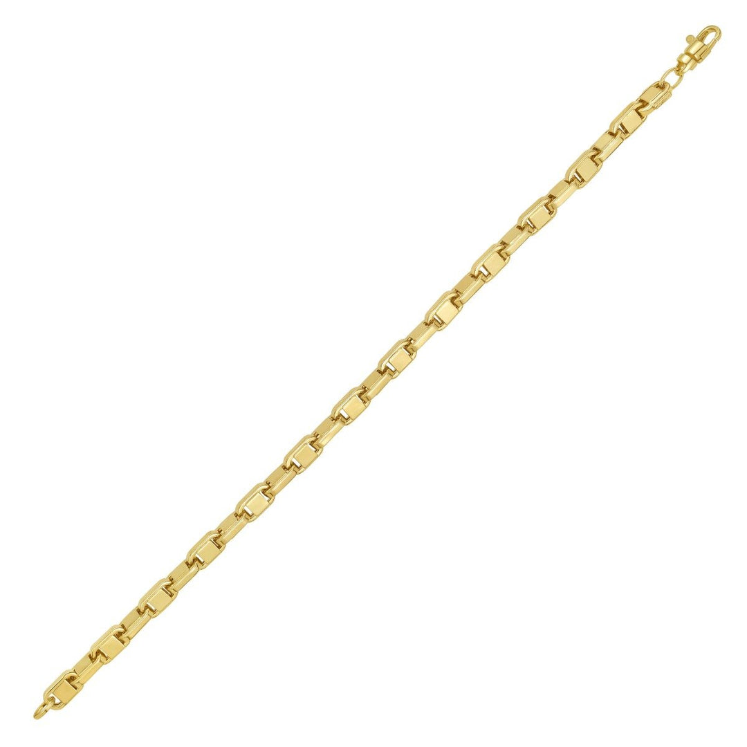 14K Alternating Mariner Bracelet, view 3