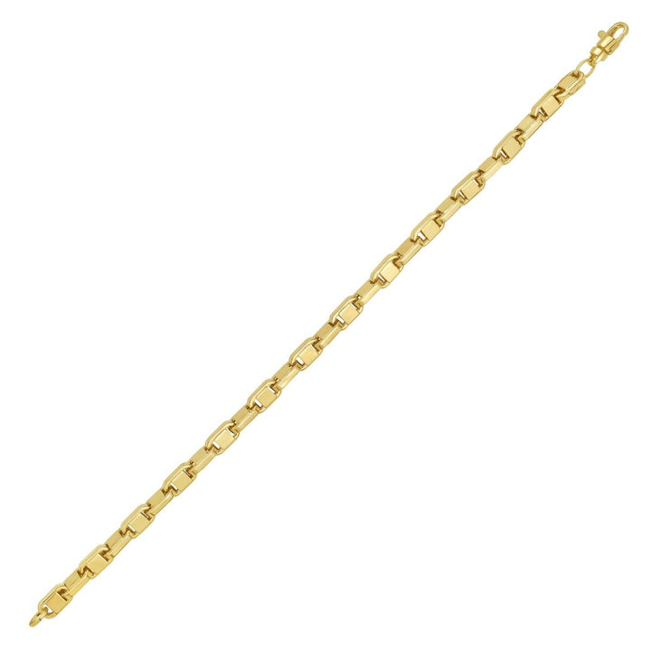 14K Alternating Mariner Bracelet, view 3
