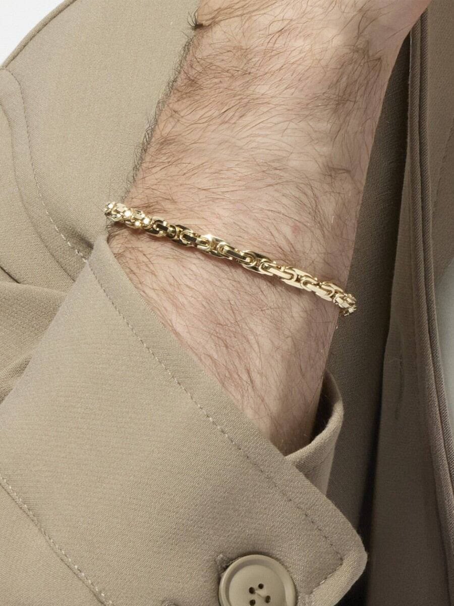 14K Byzantine Link Bracelet, view 2