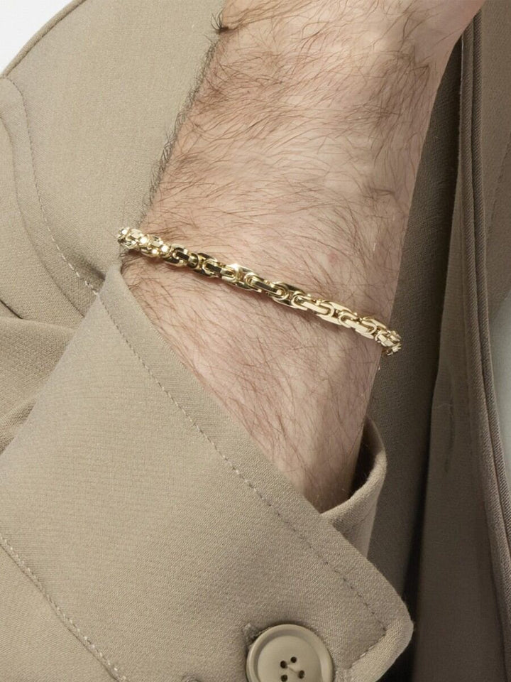 14K Byzantine Link Bracelet, view 2