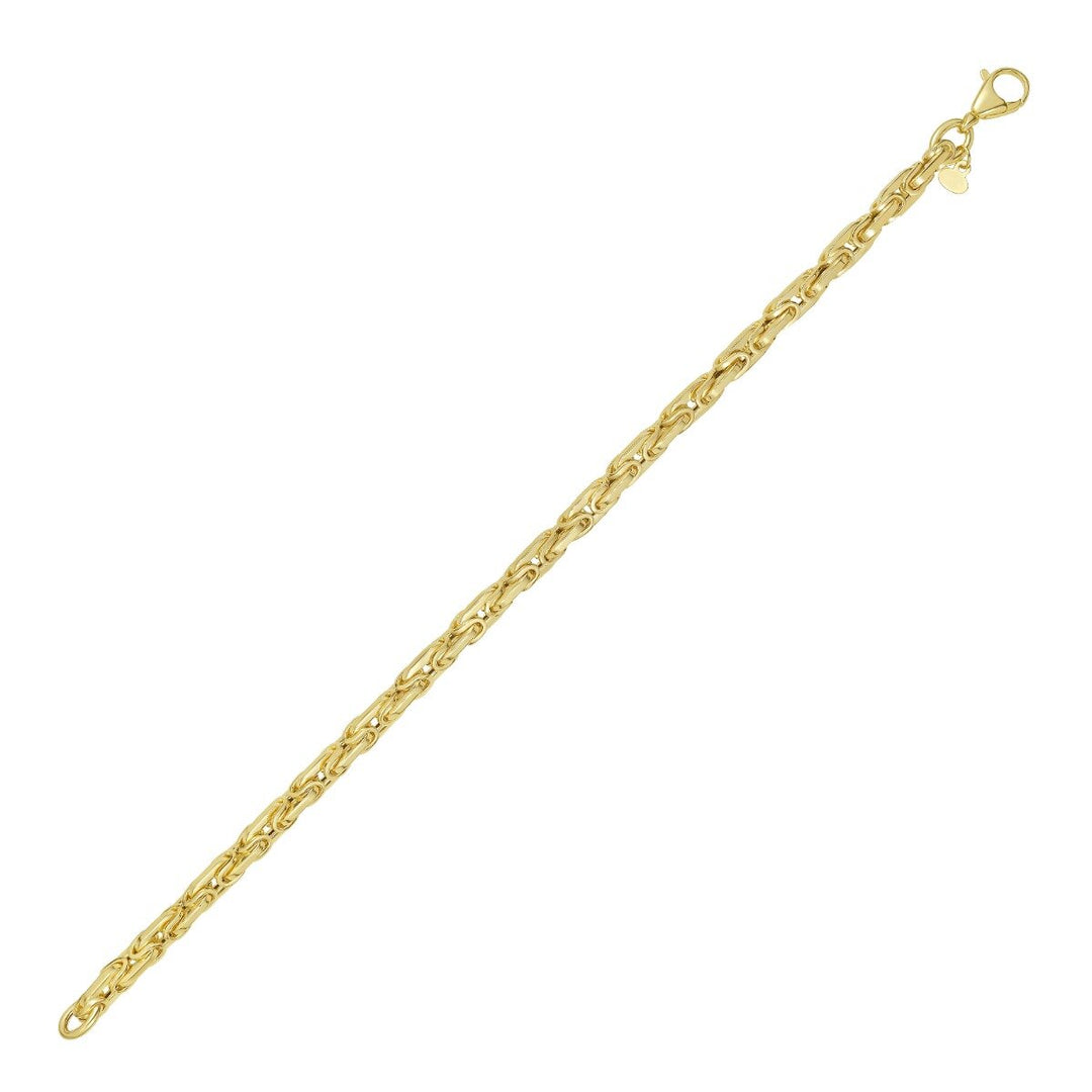 14K Byzantine Link Bracelet, view 3