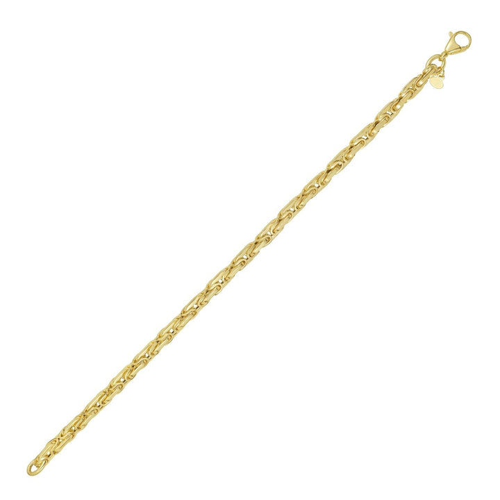 14K Byzantine Link Bracelet, view 3