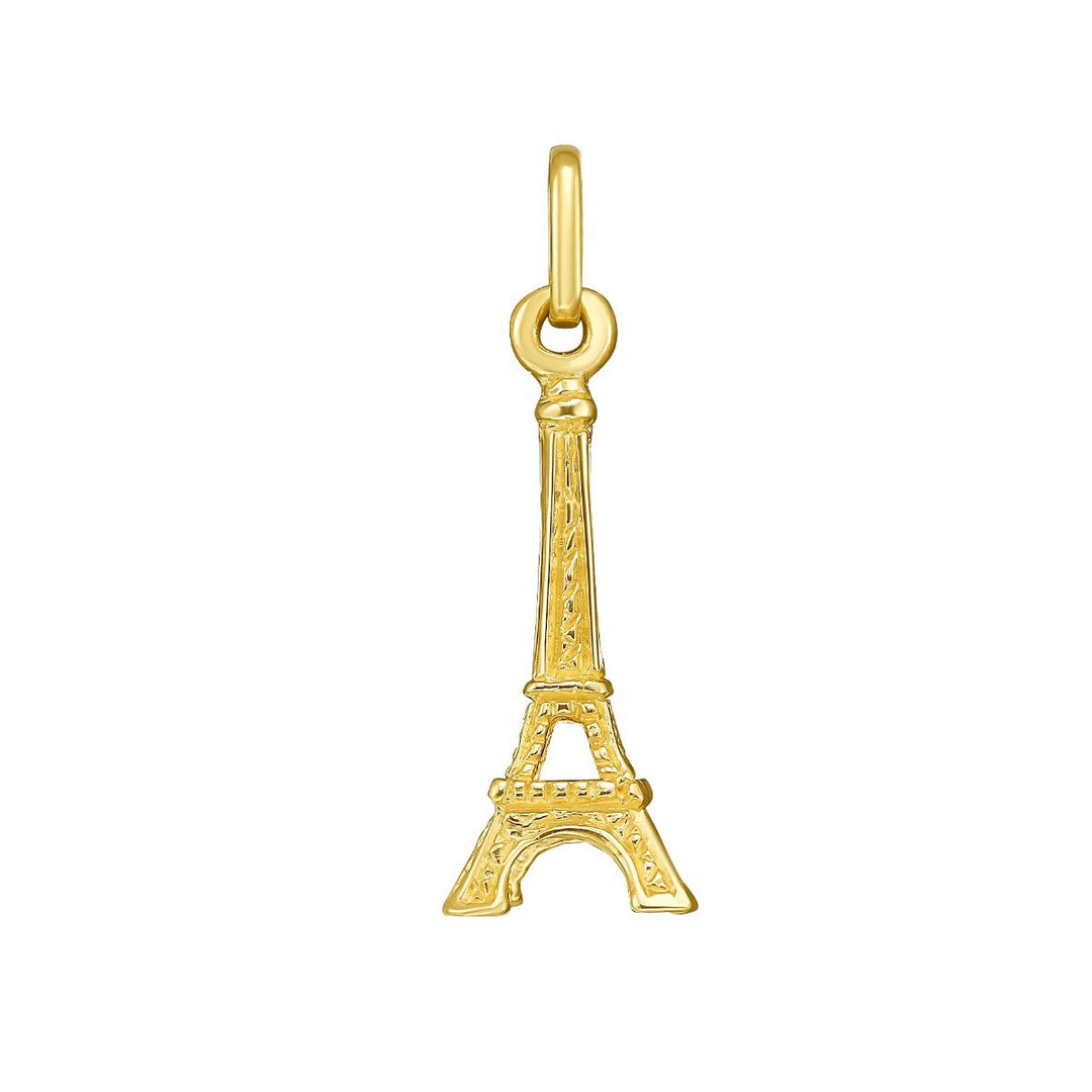14K Eiffel Tower Charm, front view