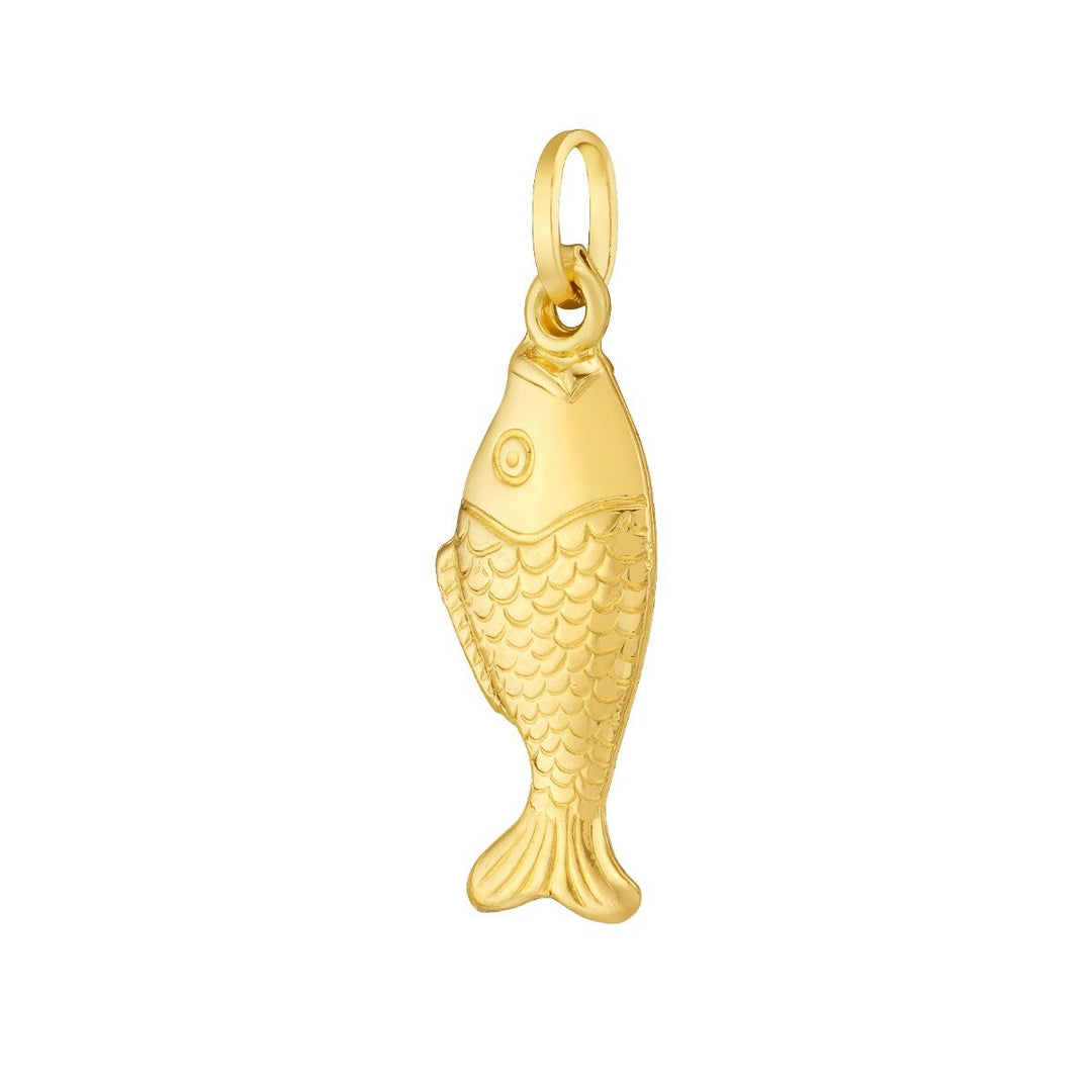 14K Fish Charm, view 2