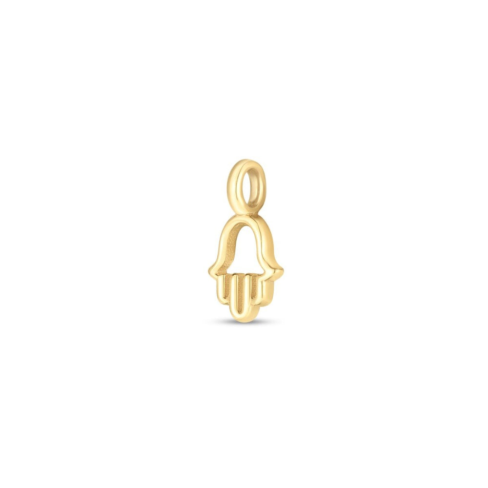 14K Hamsa Charm, view 2