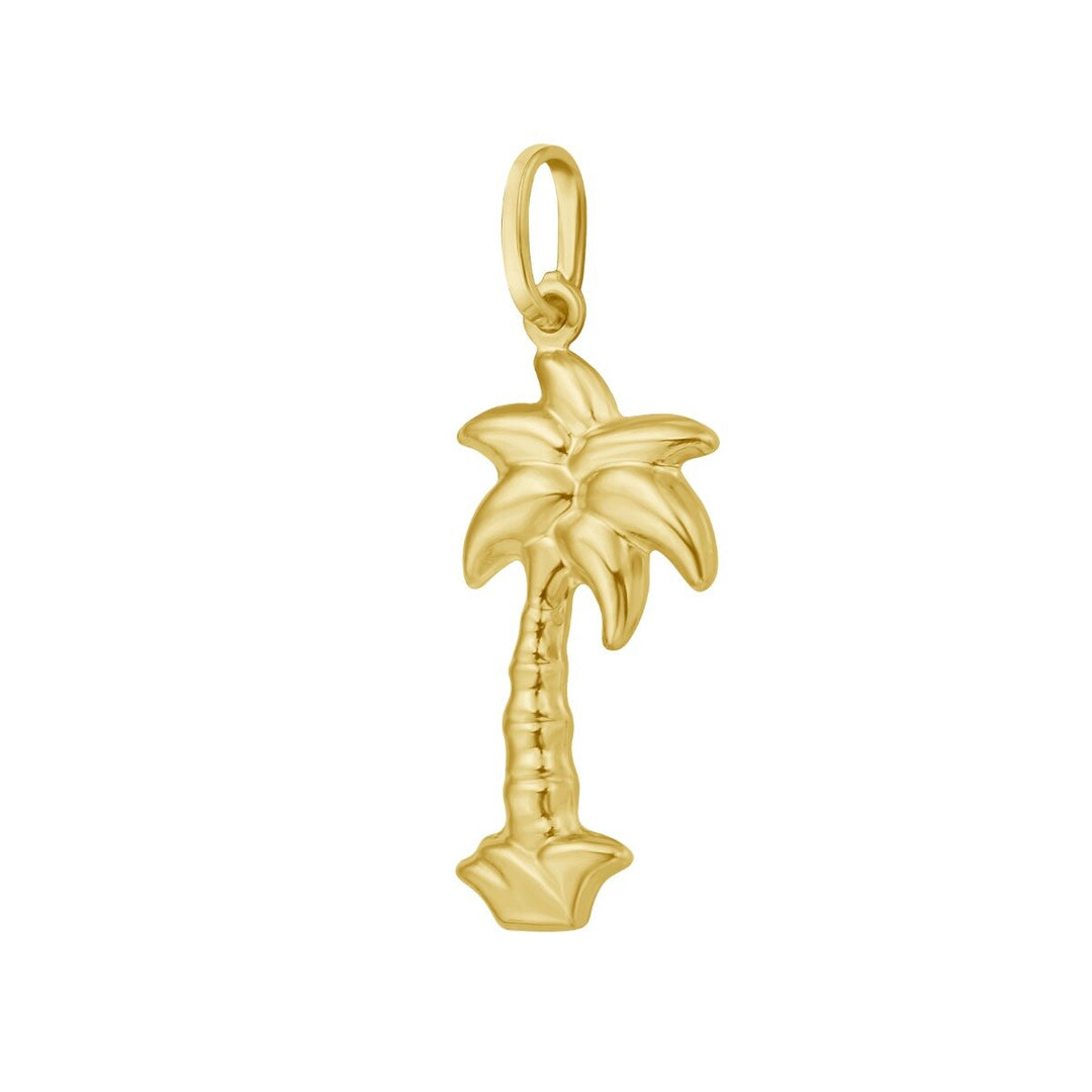 14K Palm Tree Charm, view 2