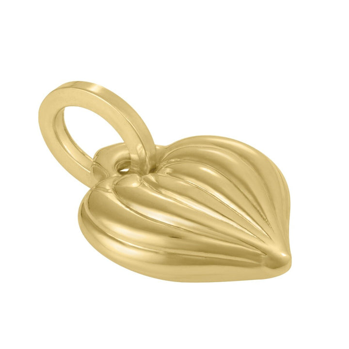 14K Puffy Heart Charm, view 2
