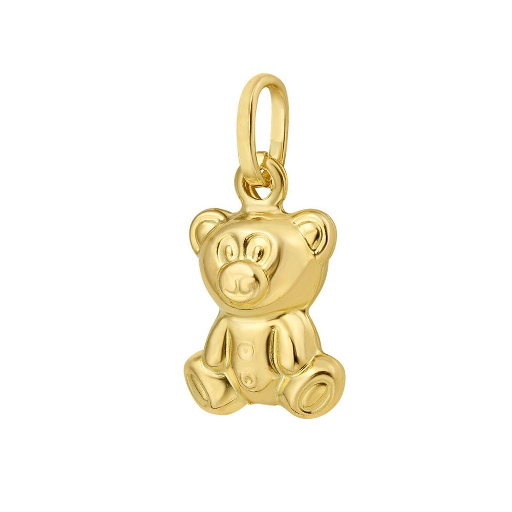 14K Teddy Bear Charm, view 2