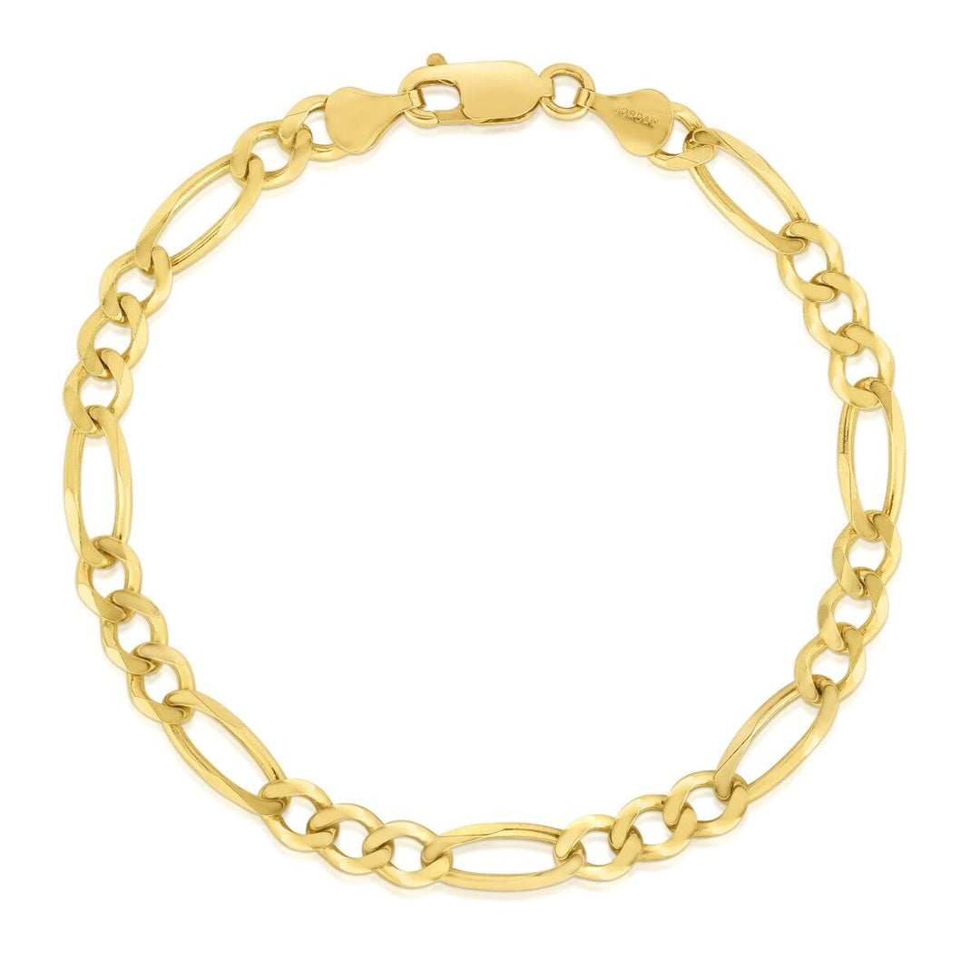 14K Yellow Gold 3.8mm Figaro Chain, view 2
