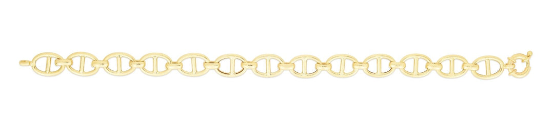 14K Yellow Gold 8.8mm Mariner Chain, view 3