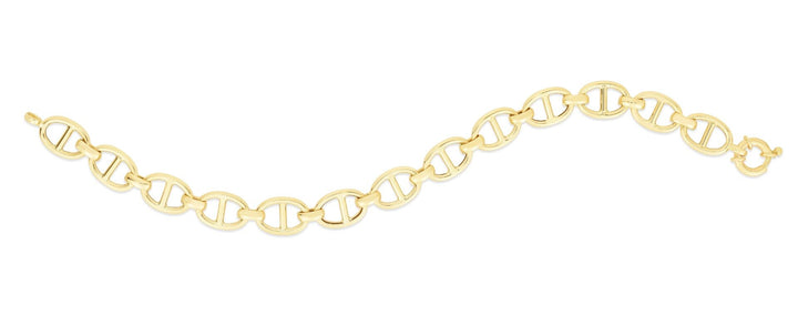 14K Yellow Gold 8.8mm Mariner Chain, view 4