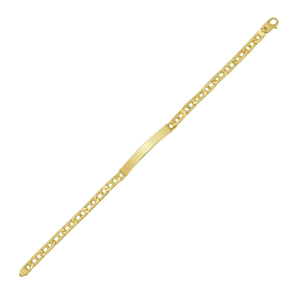 14K Yellow Gold Mariner ID Bracelet, view 2