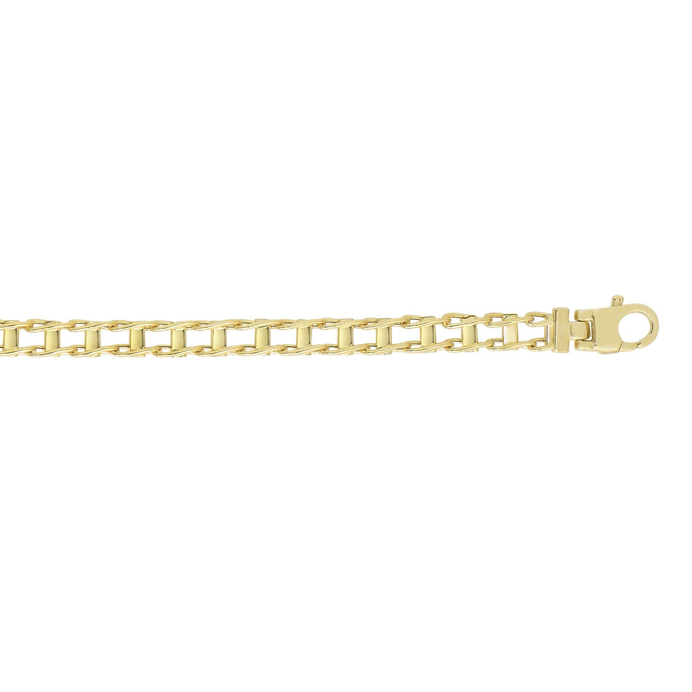 14K Yellow Gold Railroad Link, view 2
