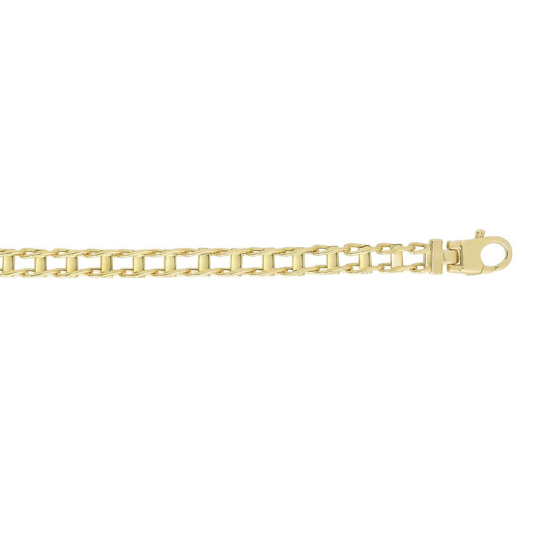 14K Yellow Gold Railroad Link, view 2